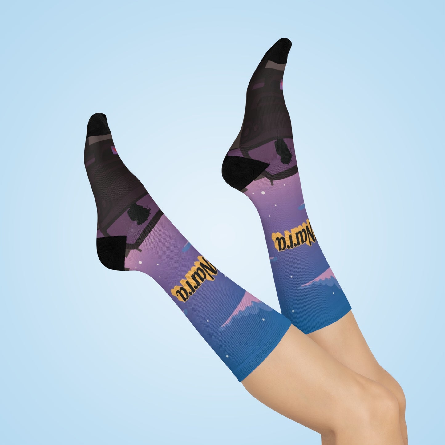 Romance Novel - Dem & Narra Crew Socks