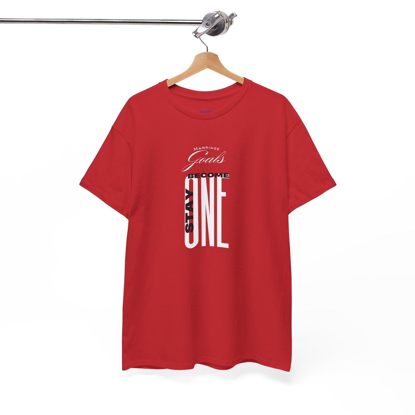 "Marriage Goals - Become One, Stay One" Heavy Cotton Tee