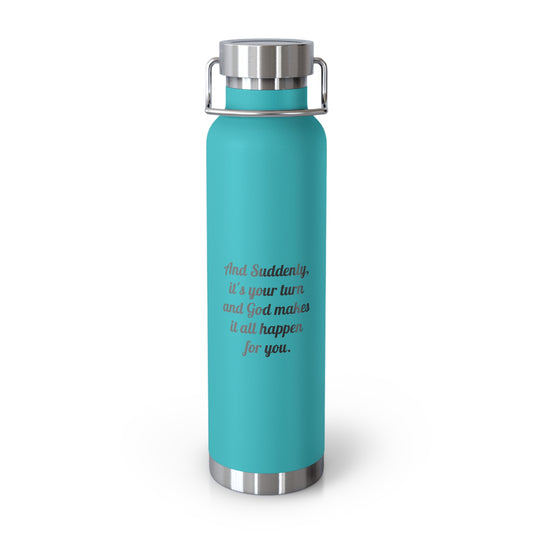 Suddenly Copper Insulated Water Bottle - 22oz