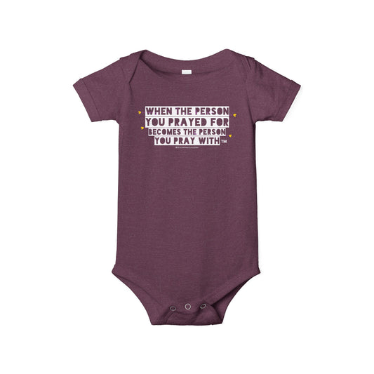 Bold Pray Match with Baby onesie