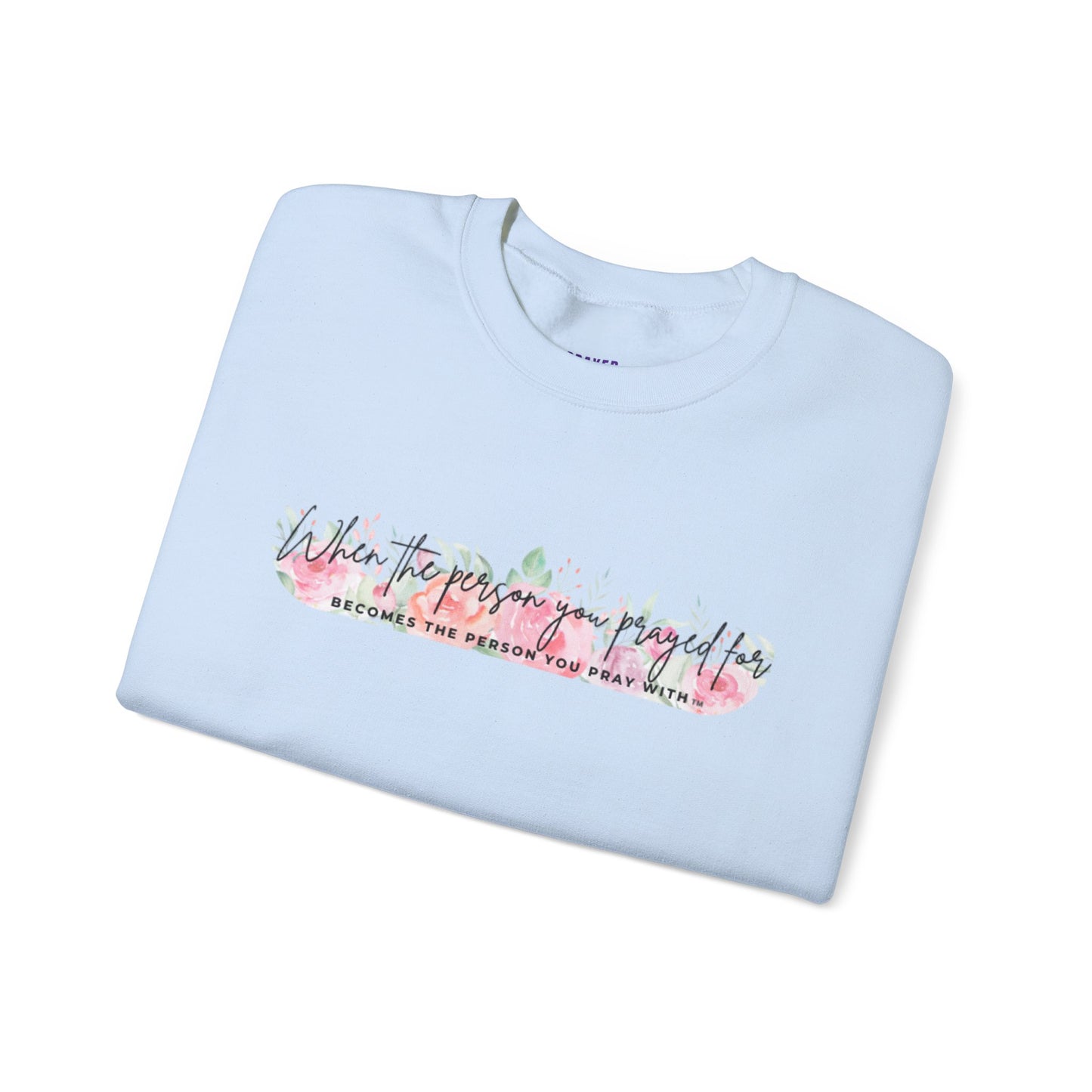 Floral Pray Crewneck Sweatshirt