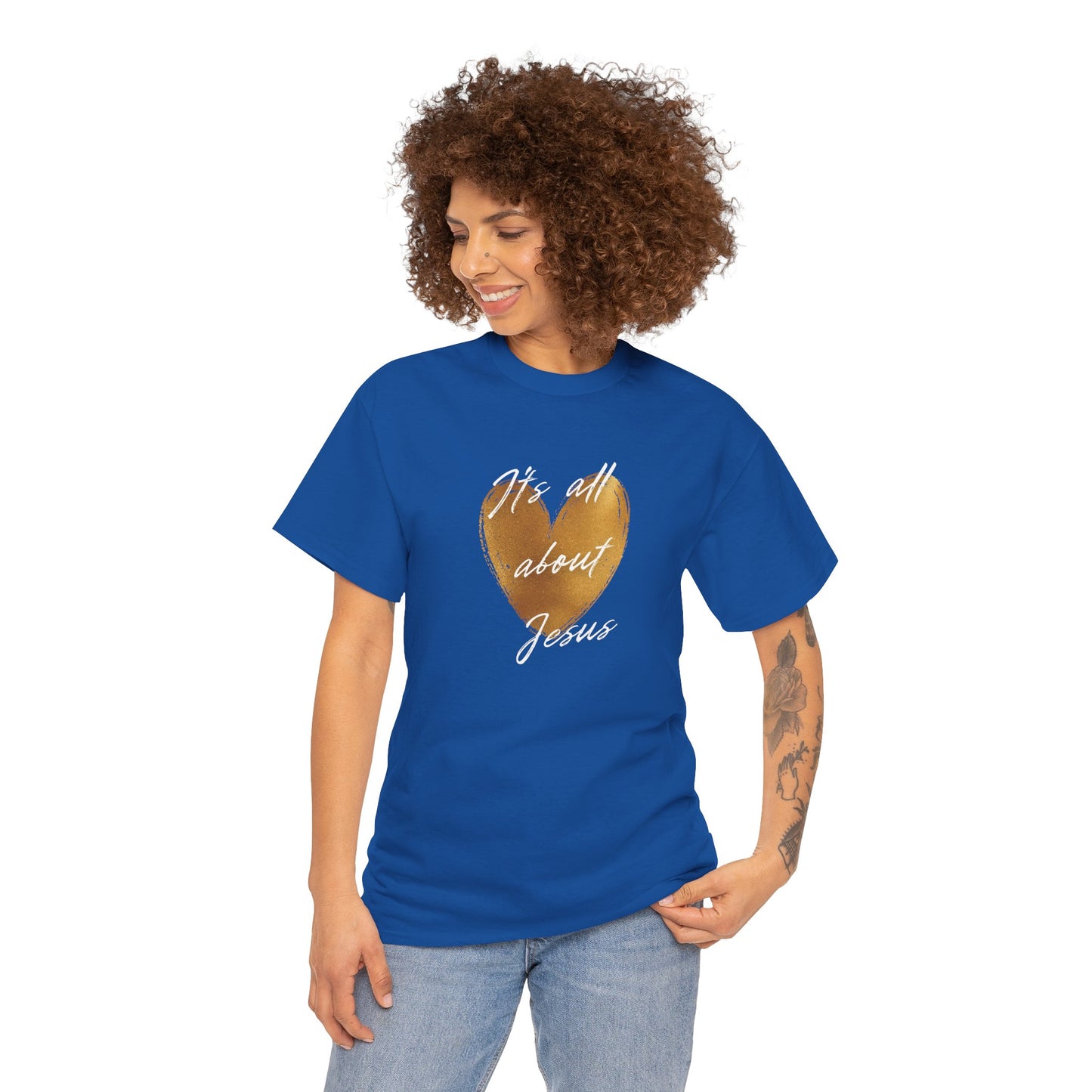 "It's all about Jesus" heart T-Shirt