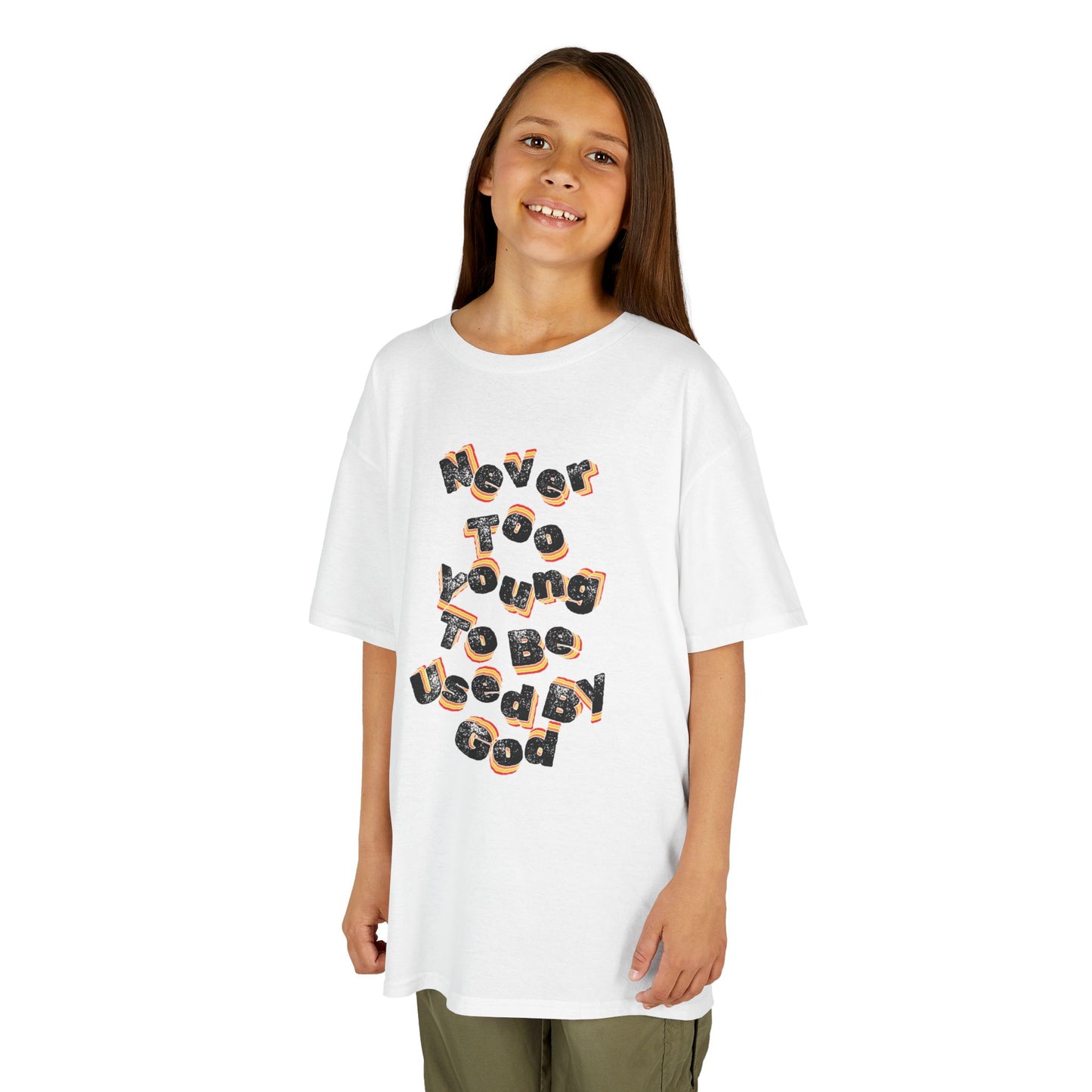 "Never Too Young too be Used By God" Youth tee