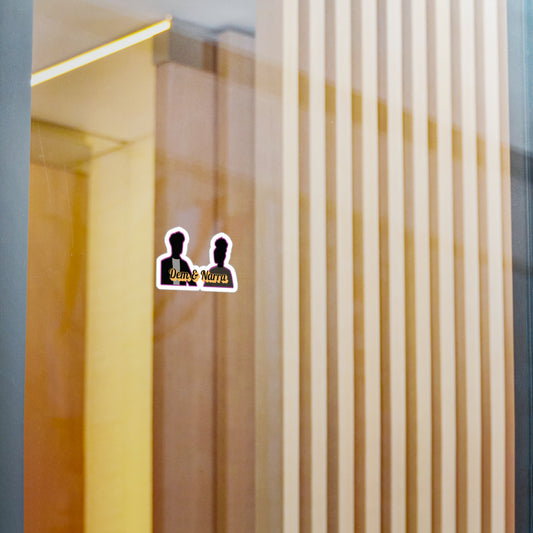 Dem and Narra Face each other - Romance Novel Custom Stickers