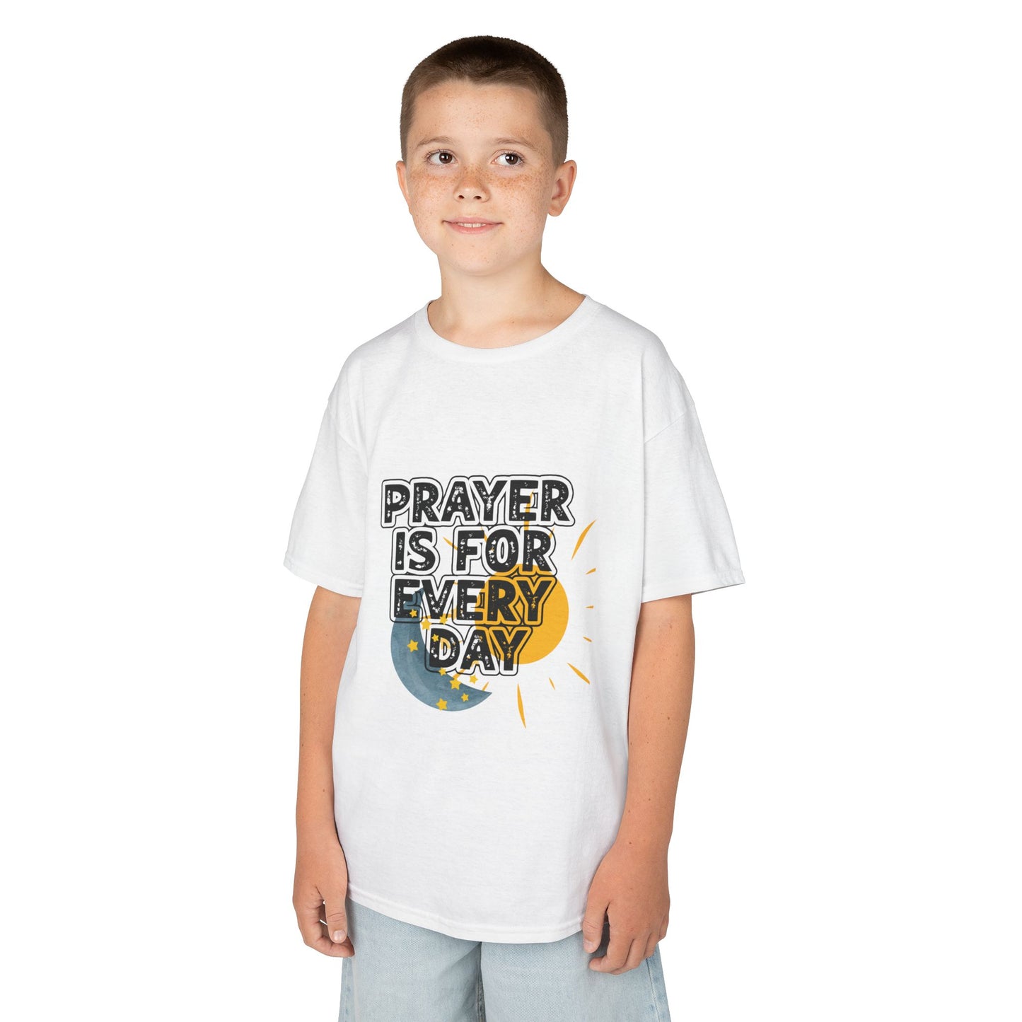 "Prayer is for Every Day"  Youth Heavy Cotton T-Shirt