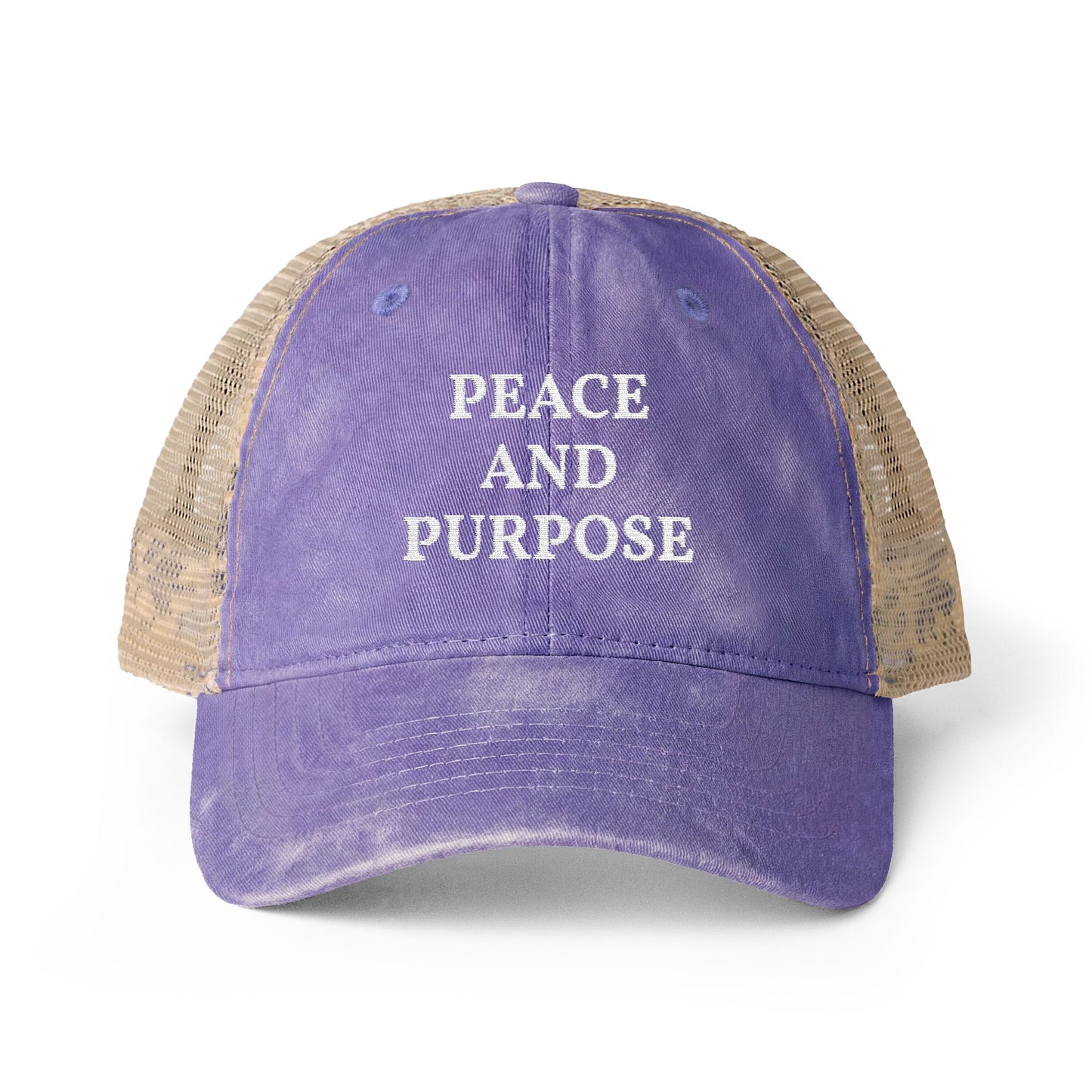 Peace and Purpose - Women's Washed Mesh-Back Cap