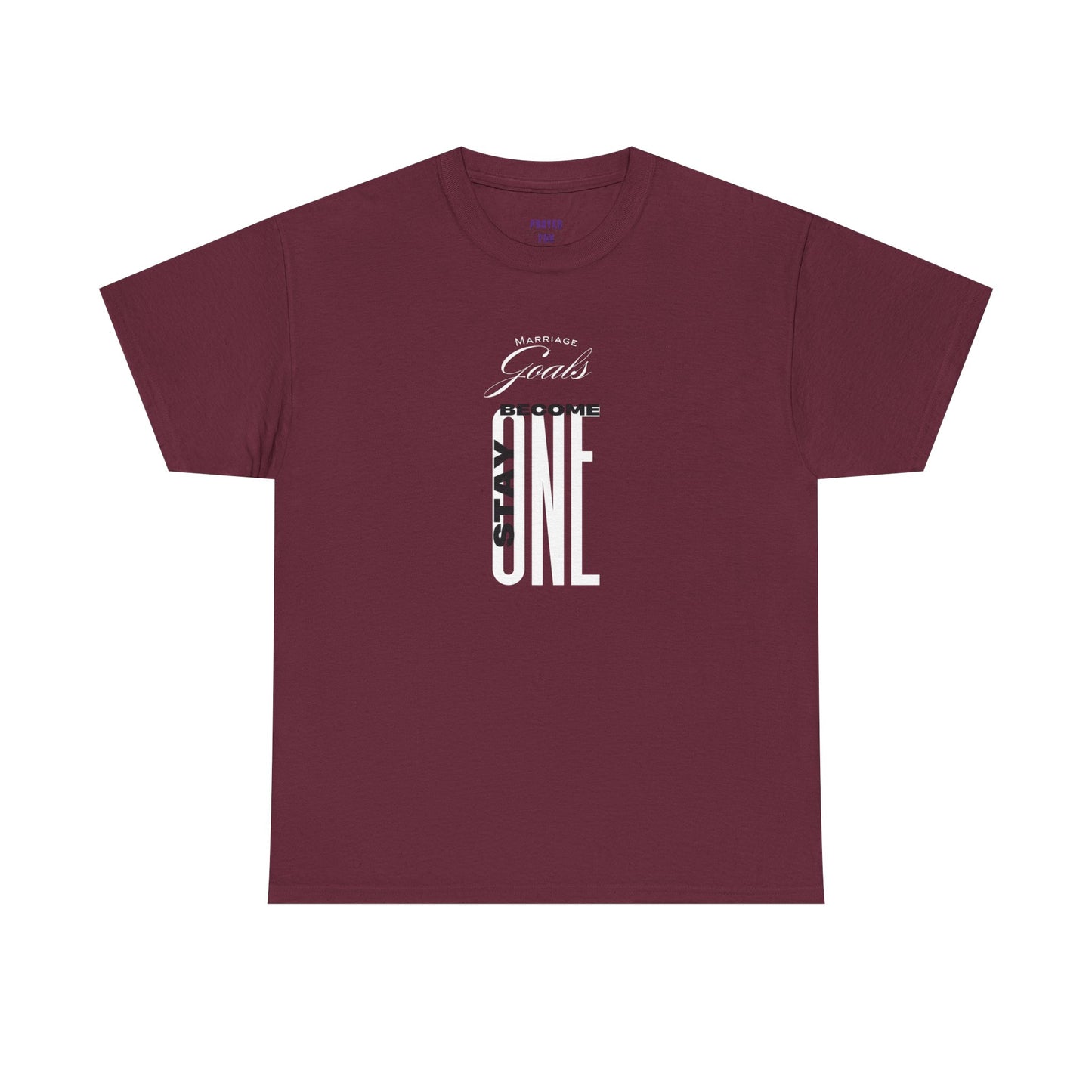 "Marriage Goals - Become One, Stay One" Heavy Cotton Tee