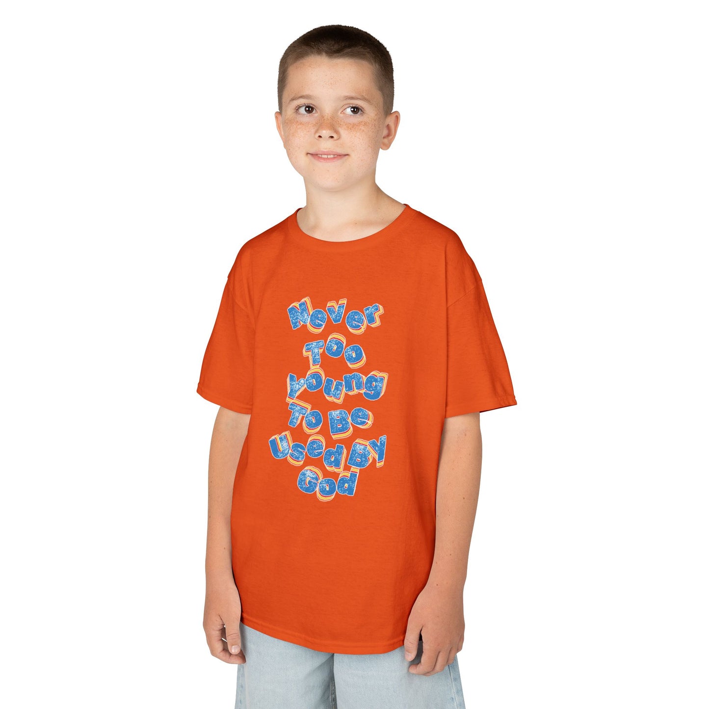 "Never Too Young too be Used By God" Youth tee