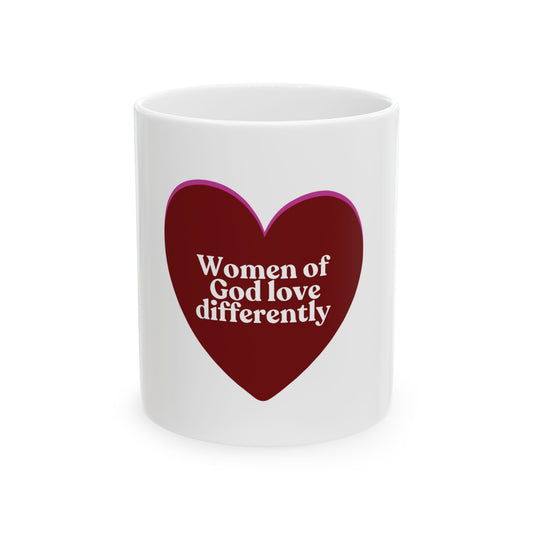 Women of God Love Differently mug