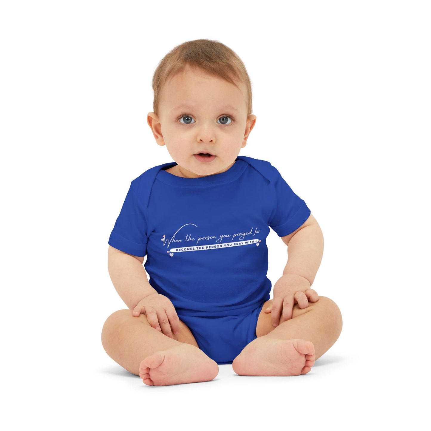Simple Pray with Hearts - Match with Baby Onesie