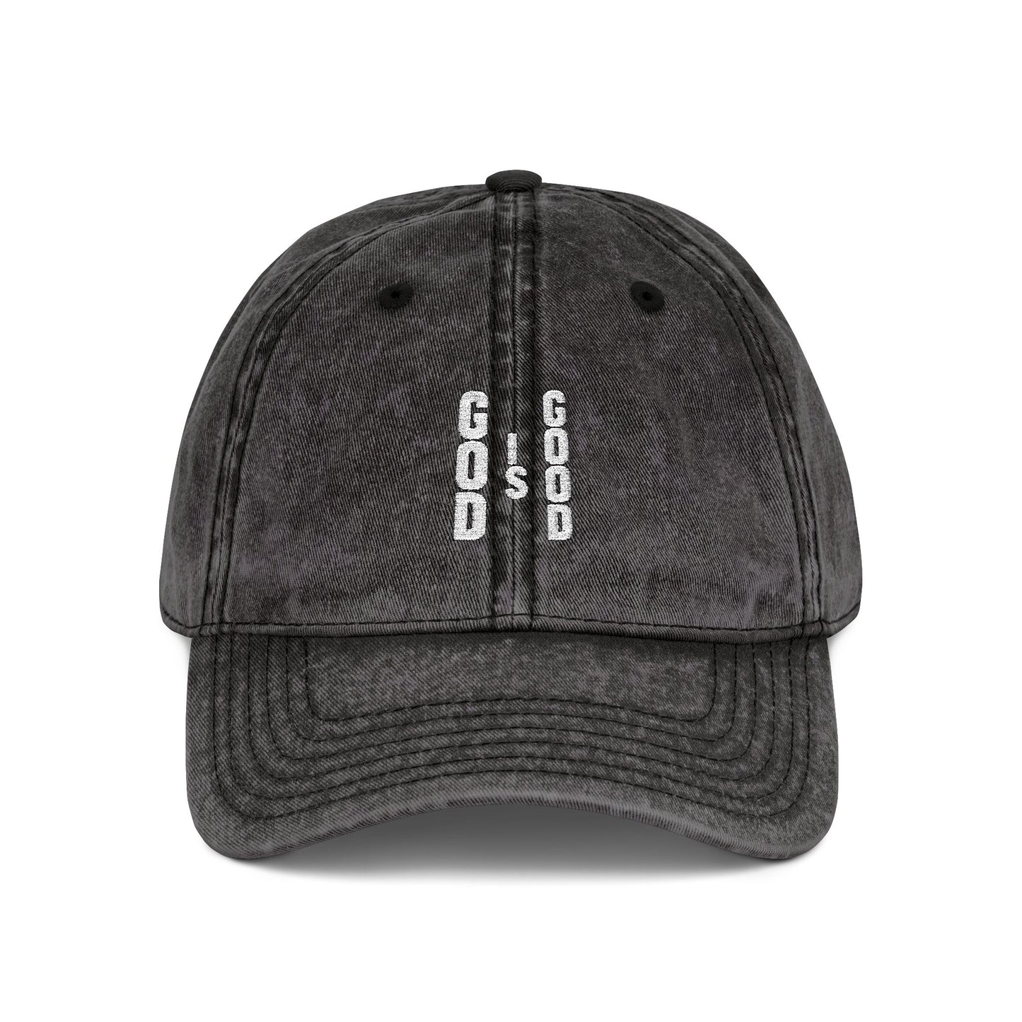 “God is Good" Vintage Embroidered Hat