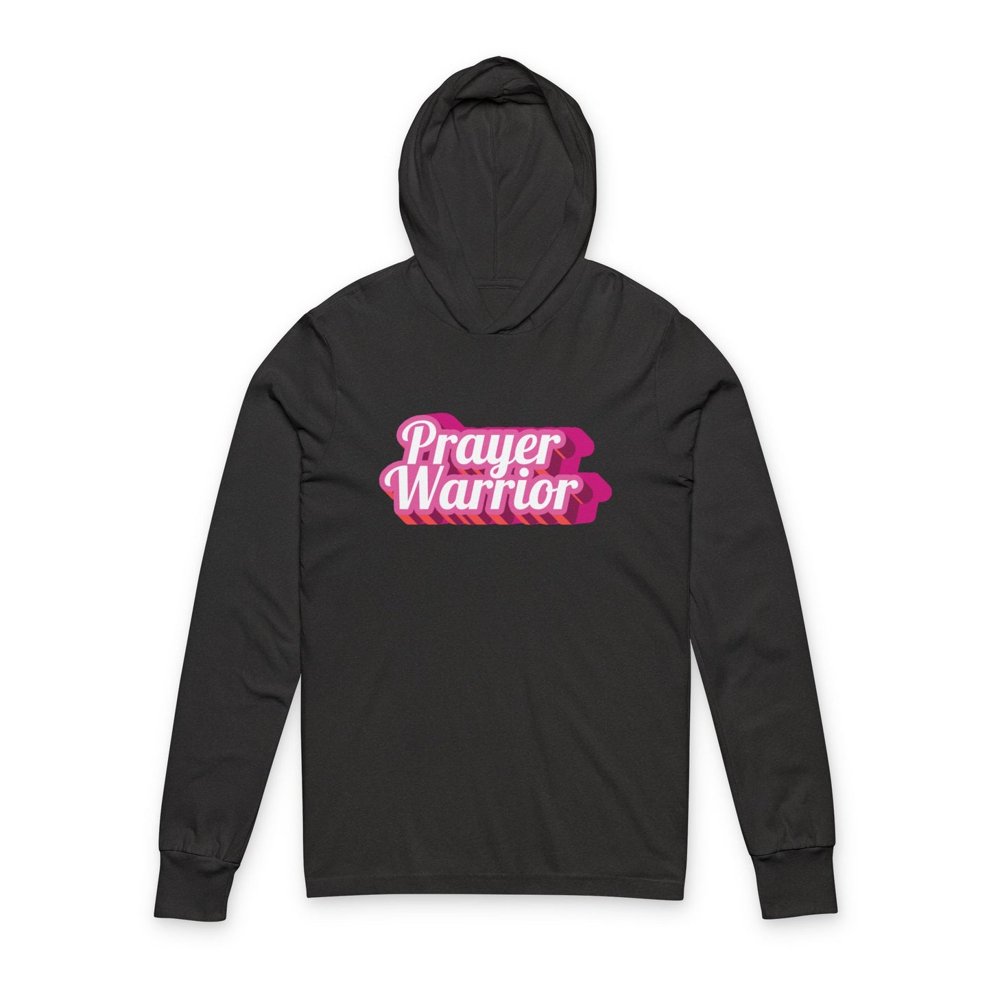 "Prayer Warrior" Hooded Long Sleeve Tee