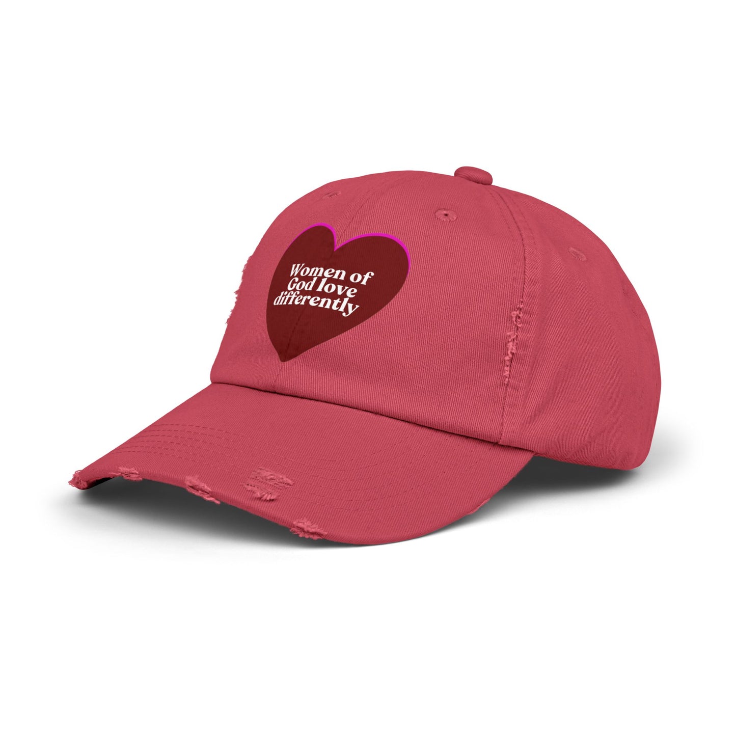 "Women of God Love Differently" Distressed Cap