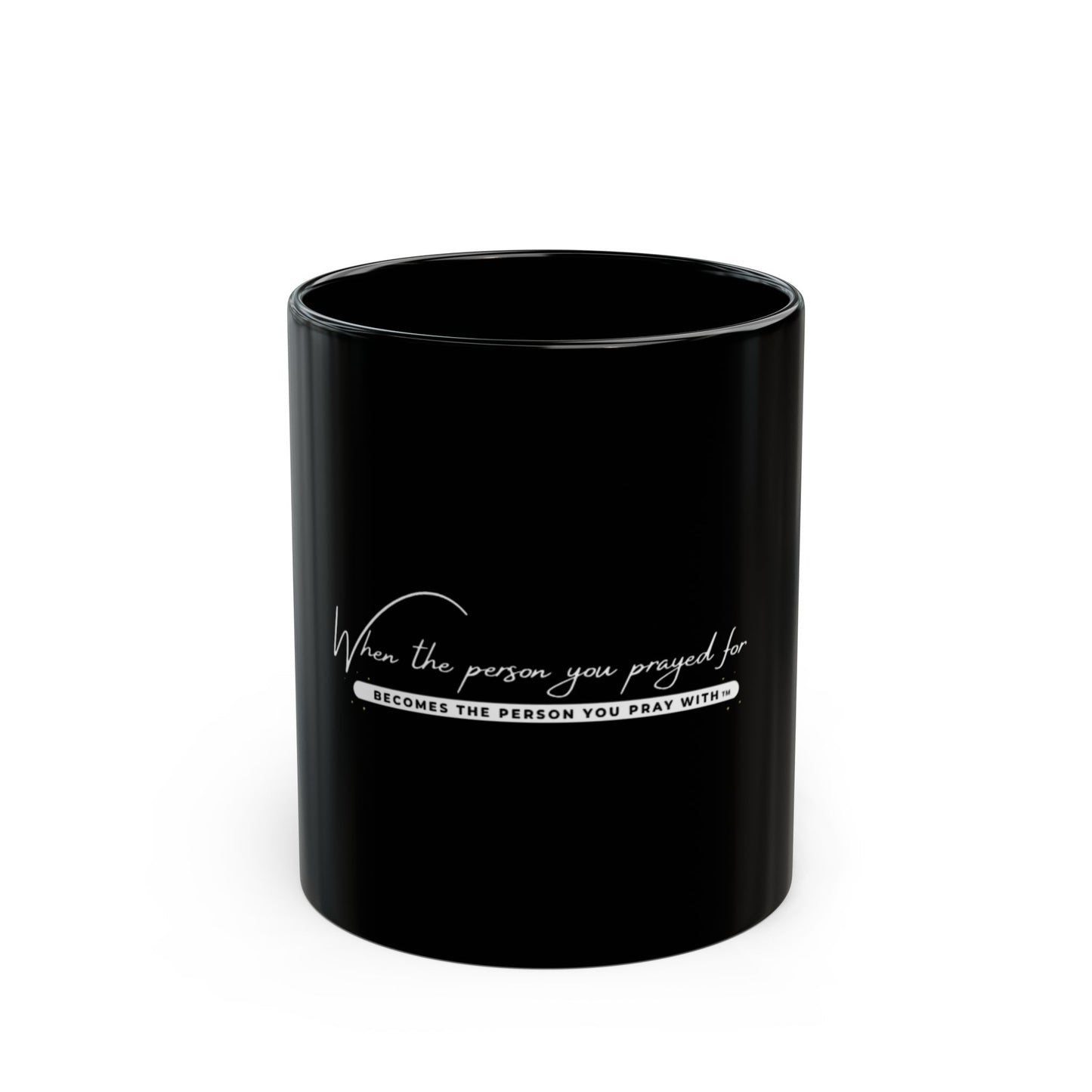 Simple Pray Black Mug