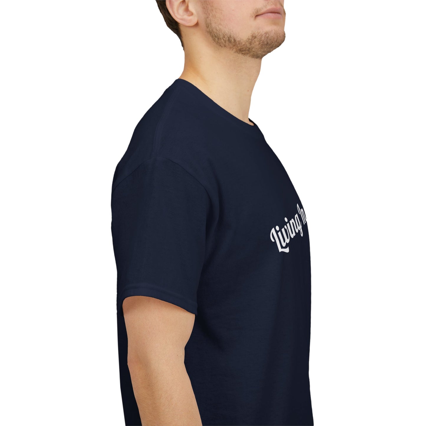 "Living In My Love Story" simple design tee
