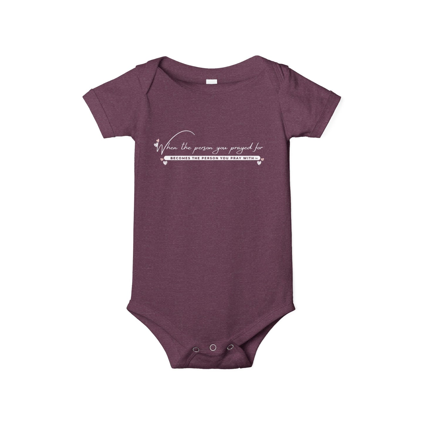 Simple Pray with Hearts - Match with Baby Onesie