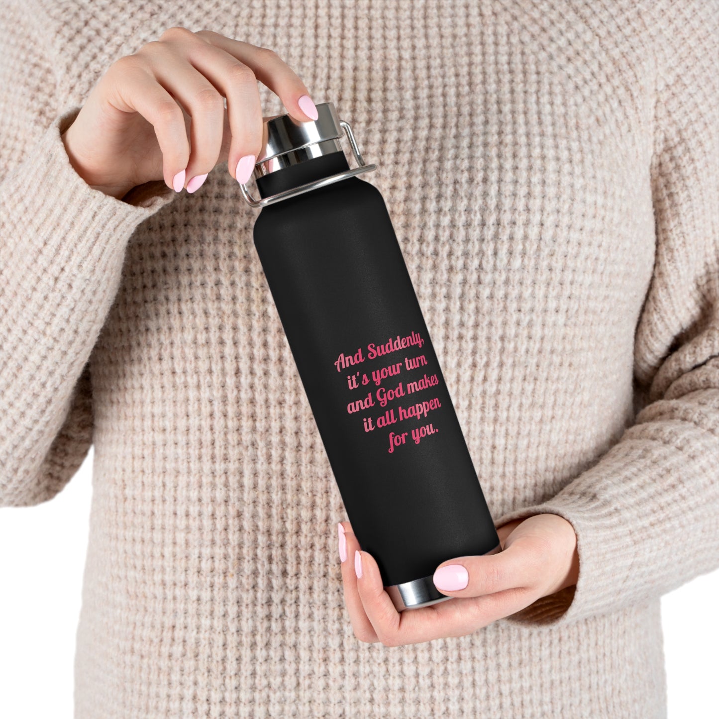 Suddenly Copper Insulated Water Bottle - 22oz