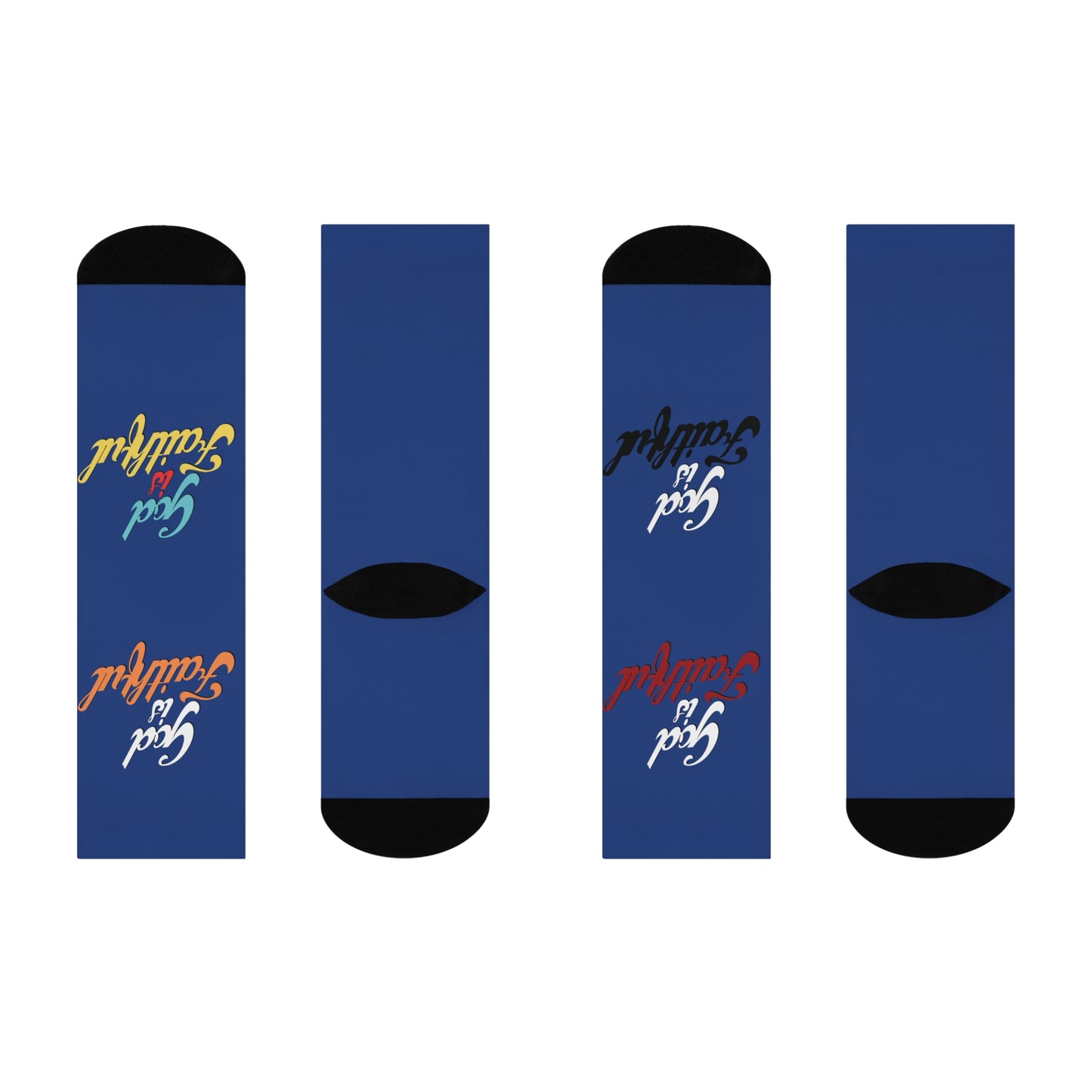God is Faithful Crew Socks
