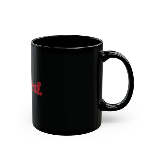 "Loved" Black Mug