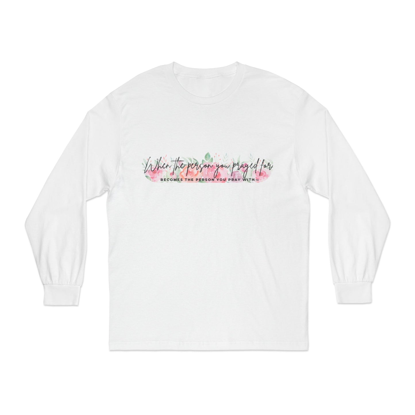 Floral Pray Long Sleeve T-Shirt