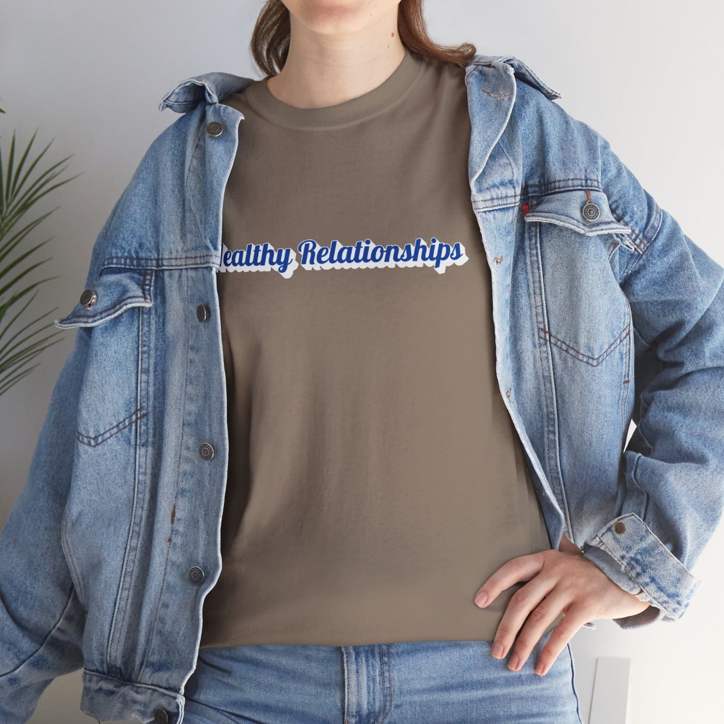 "Healthy Relationships" Heavy Cotton Tee