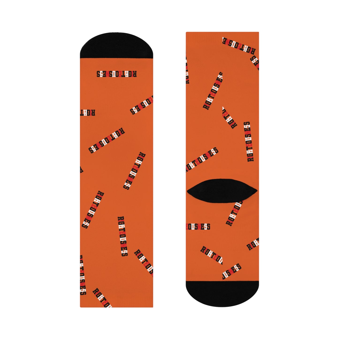 RIGHTEOUSNESS - Orange Crew Socks