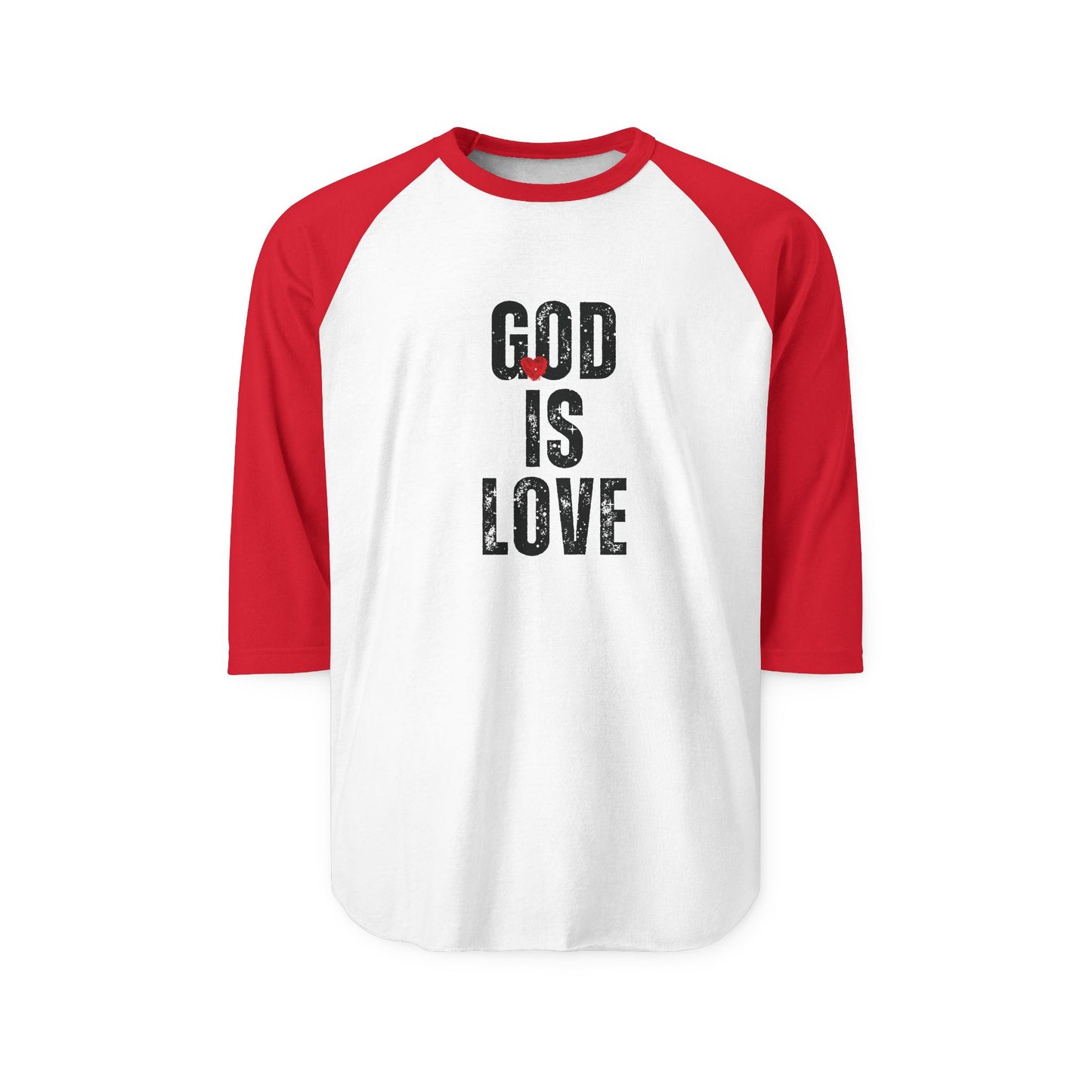 "God is Love" Three-Quarter Sleeve Shirt