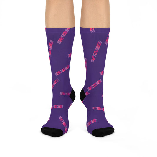 RIGHTEOUSNESS Purple Crew Socks
