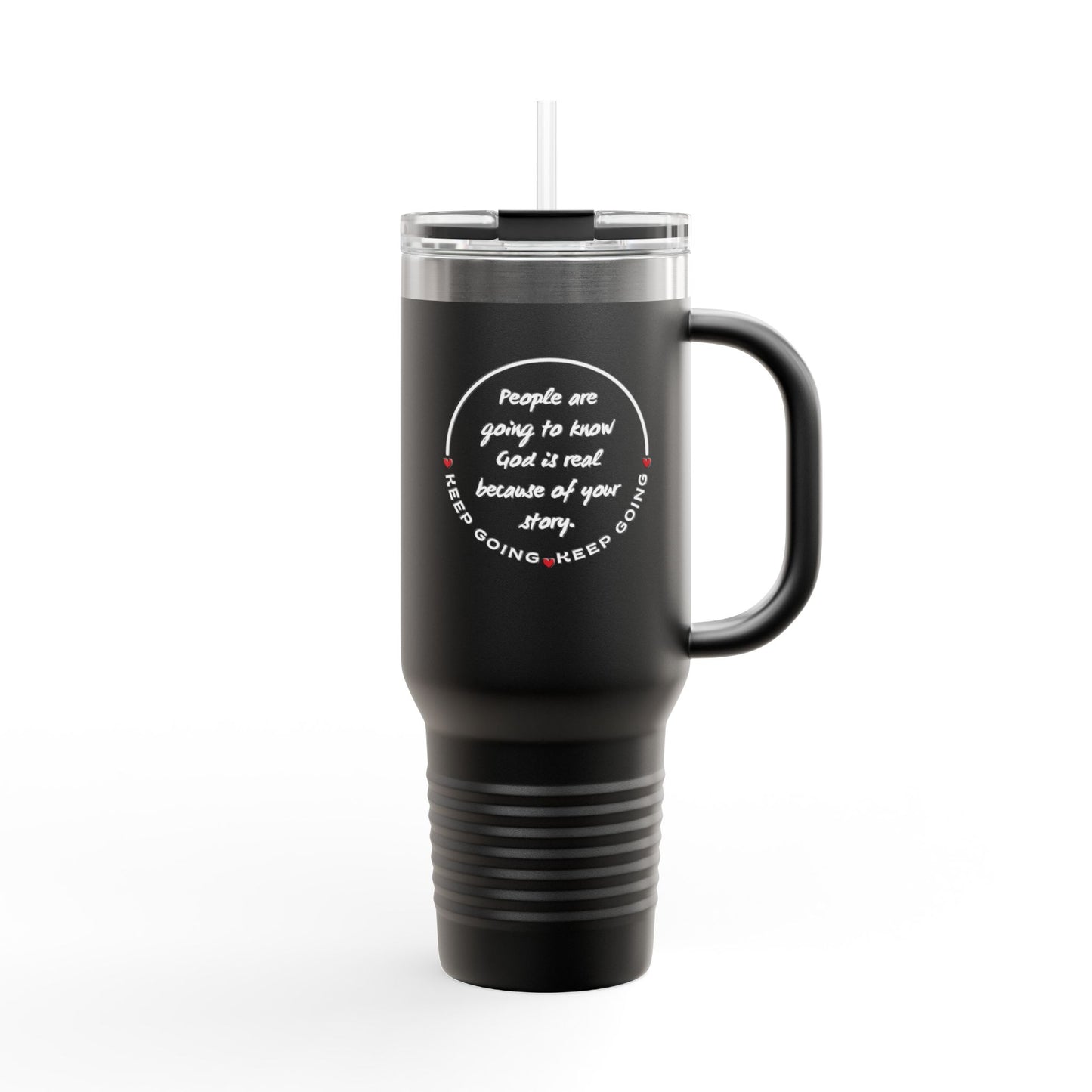 The Keep Going Insulated Travel Mug – 40oz