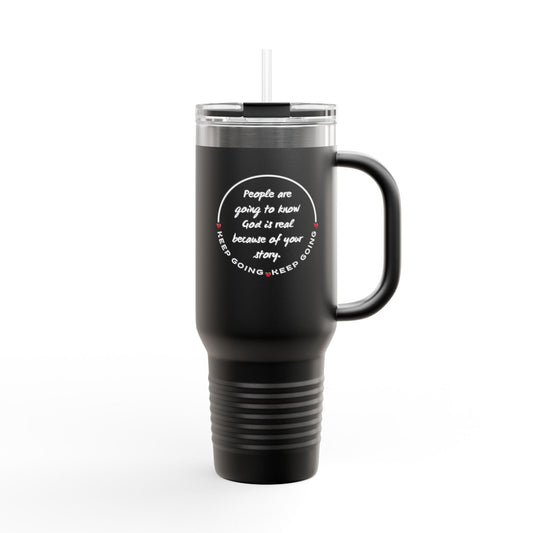 The Keep Going Insulated Travel Mug – 40oz