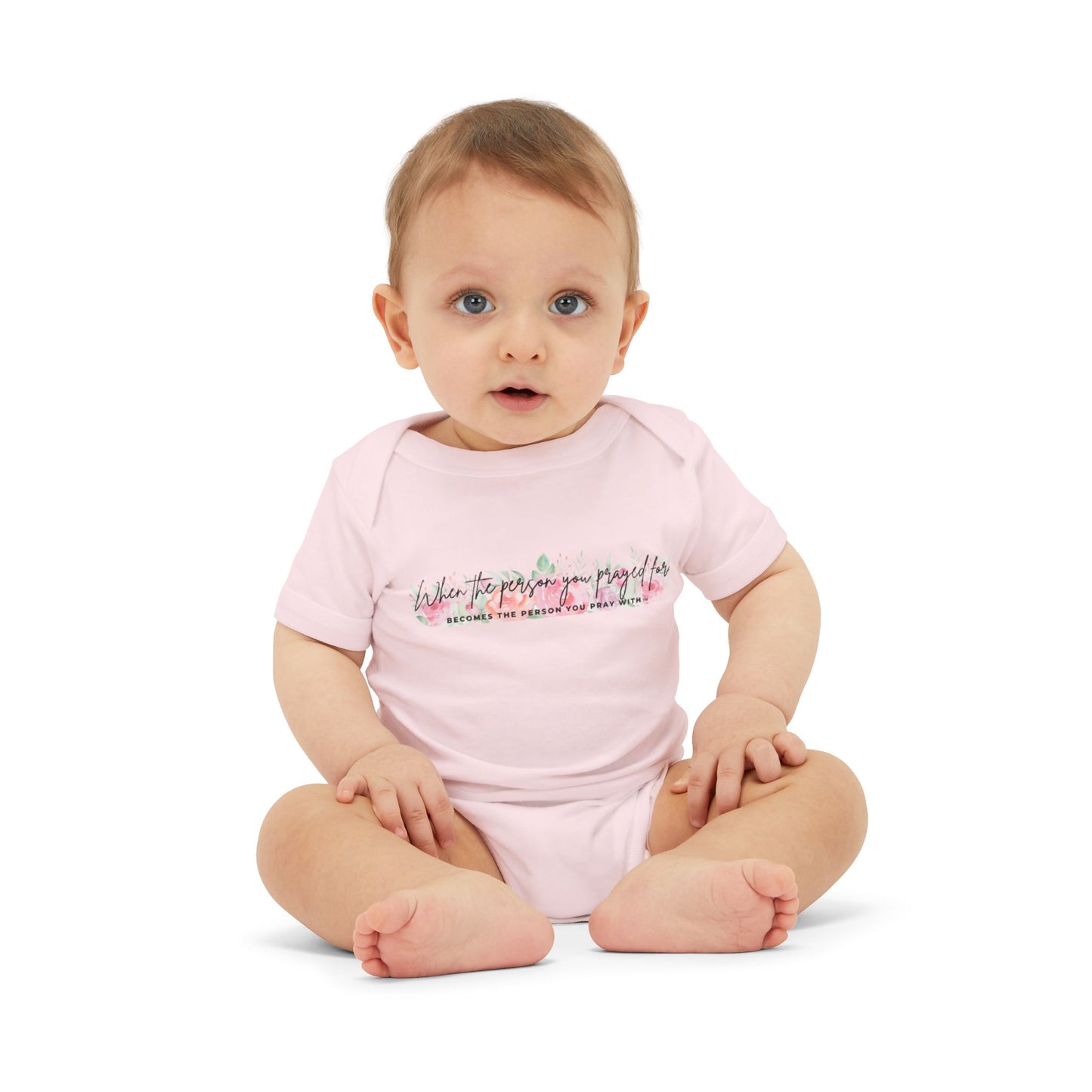 Floral Pray Match with Baby Onesie