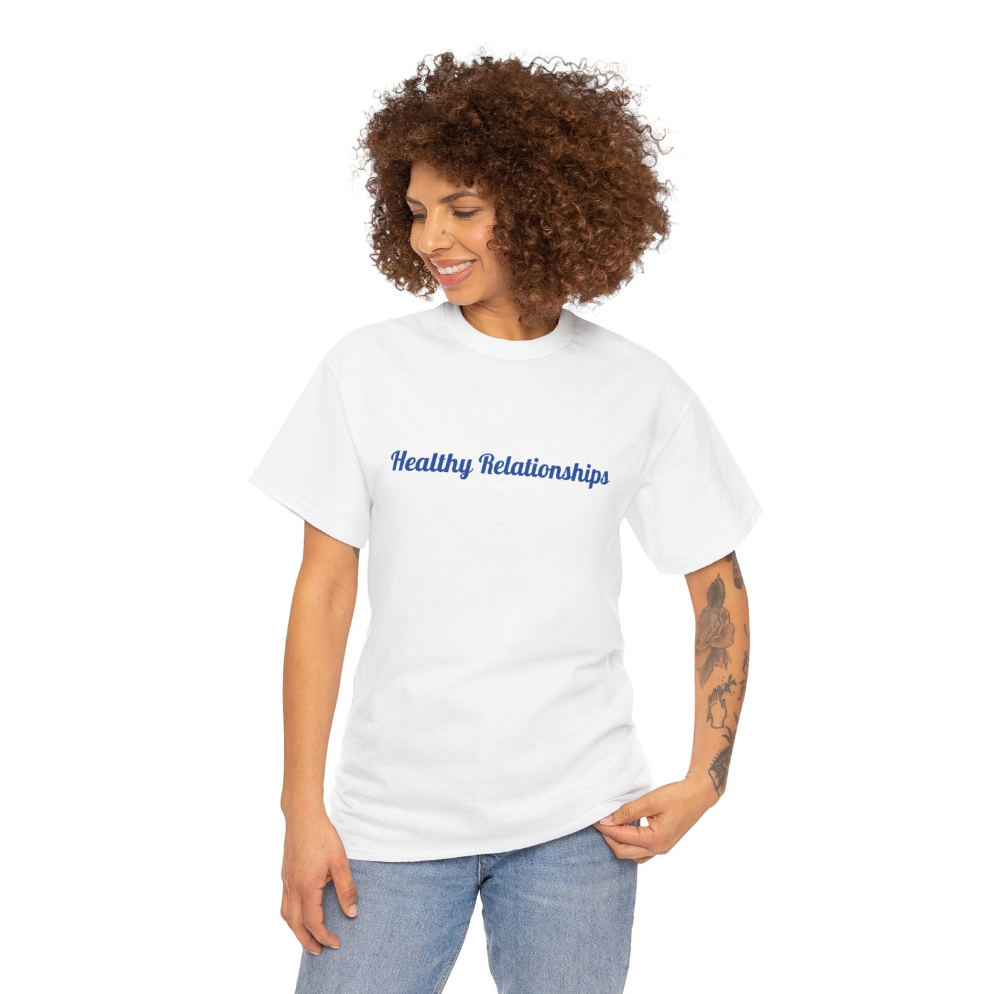"Healthy Relationships" Heavy Cotton Tee