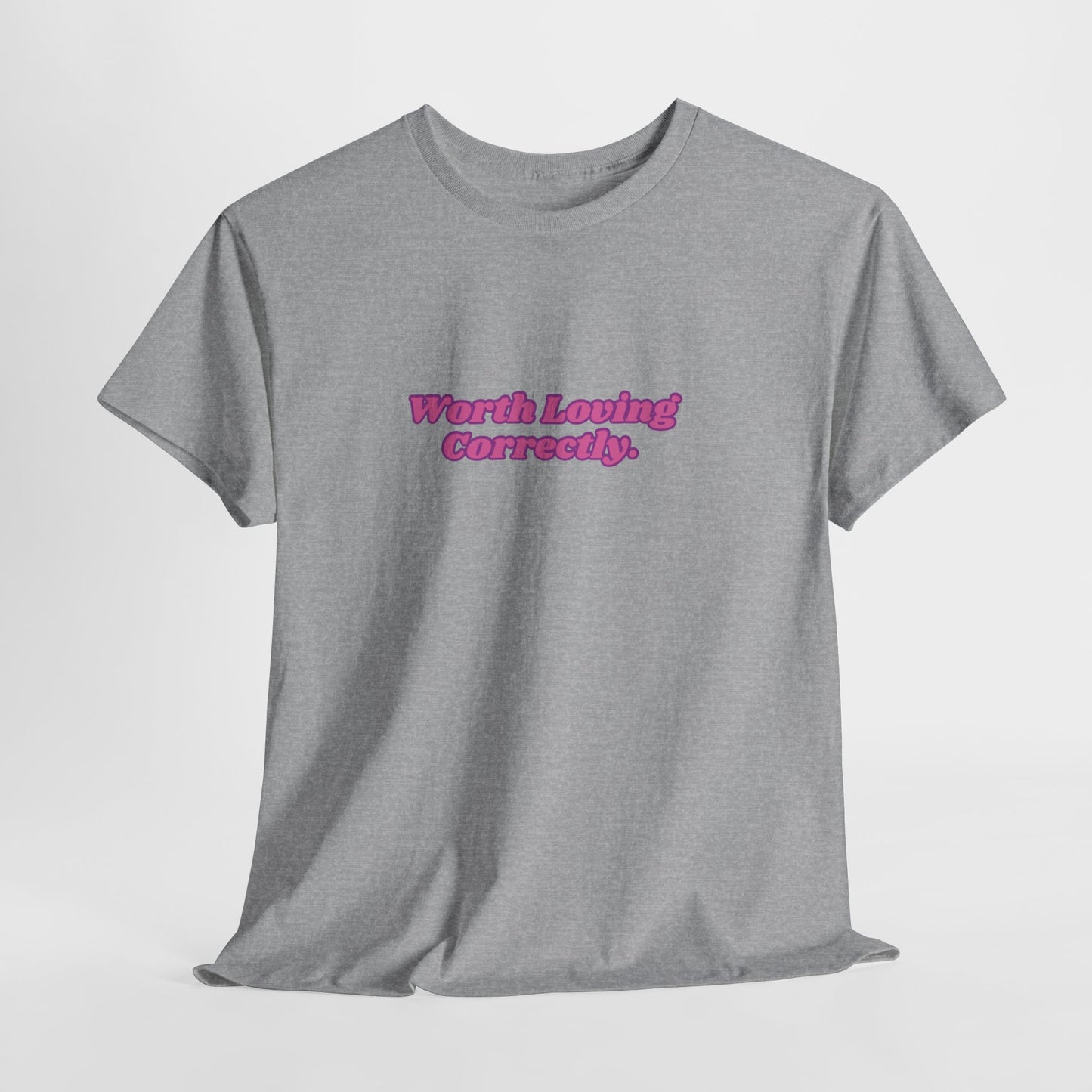 "Worth Loving Correctly" t-shirt