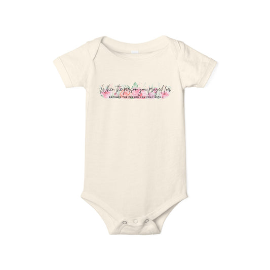 Floral Pray Match with Baby Onesie